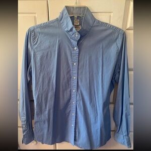 Equestrian On-Course blue show shirt Ladies 18